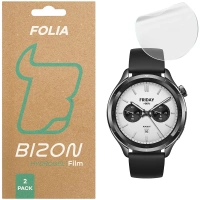 Folia hydrożelowa na ekran Bizon Glass Watch Hydrogel Duo do Xiaomi Watch S4, 2 sztuki
