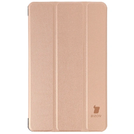 Etui z klapką Bizon Case Tab Croc do Galaxy Tab A11 / A9, różowozłote