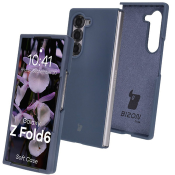 Silikonowe etui Bizon Soft Case do Galaxy Z Fold6, ciemnoniebieskie