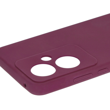 Silikonowe etui Bizon Soft Case do Oppo Reno11 F 5G, ciemnofioletowe