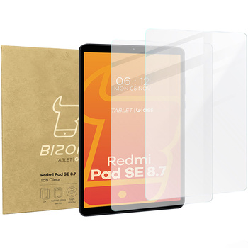 Szkło hartowane do tabletu Bizon Glass Tab Clear do Xiaomi Redmi Pad SE 8.7, 2 sztuki