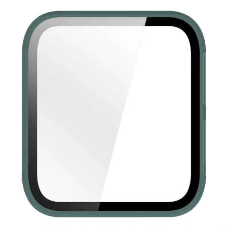 Etui ze szkłem do zegarka Bizon Case+Glass Watch do Garmin Venu X1, zielone