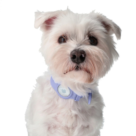 Etui Bizon Case Locator Pets do Apple AirTag, lawendowe