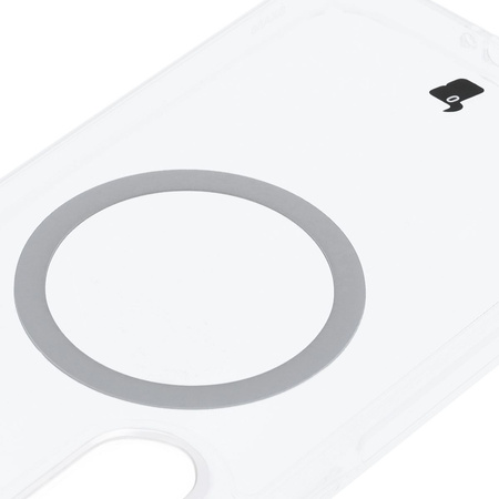 Etui z pierścieniem magnetycznym Bizon Case CrystalO do Galaxy A56 5G, przezroczyste