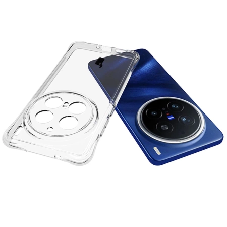 Elastyczne etui + 2x folia na ekran Bizon Case Clear Pack do Vivo X200 Pro