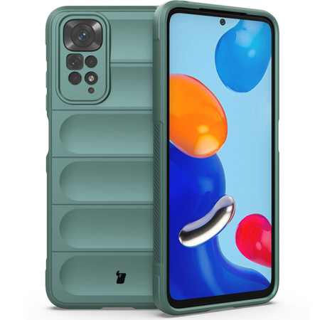 Pancerne etui Bizon Case Tur do Xiaomi Redmi Note 11 / 11S 4G, ciemnozielone