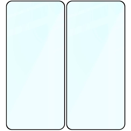 Szkło hartowane Bizon Glass Edge Duo do Xiaomi 14T, czarna ramka, 2 sztuki