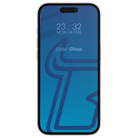 Szkło hartowane Bizon Glass Edge 2 do iPhone 14 Pro, czarne