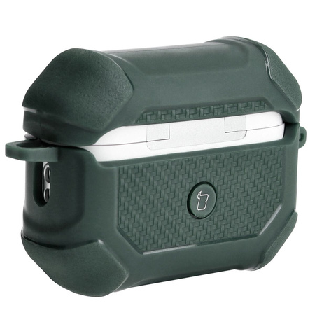 Etui Bizon Case Headphone Armor do Apple Airpods Pro 2, ciemnozielone