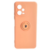 Etui Bizon Case Silicone Ring Sq do Xiaomi Redmi Note 12 5G/Poco X5, pomarańczowe