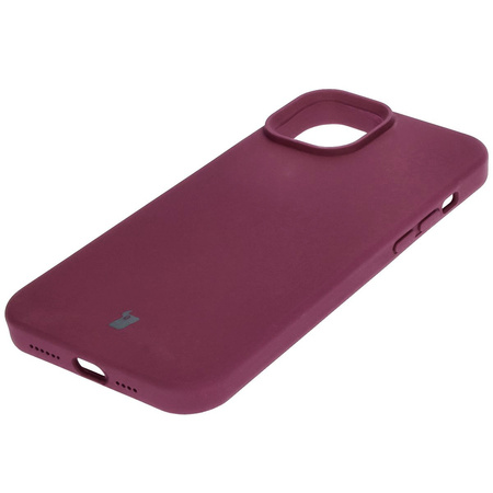 Silikonowe etui Bizon Soft Case do iPhone 15 Plus, ciemnofioletowe