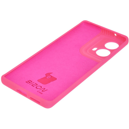 Silikonowe etui Bizon Soft Case do Motorola Moto G85 5G, neonowo-różowe