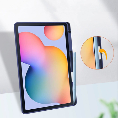 Etui Bizon Case Tab Clear Matt do Samsung Galaxy Tab S6 Lite 2024/2022/2020, granatowe