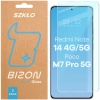 Szkło hartowane Bizon Glass Clear Duo do Xiaomi Redmi Note 14 4G / 5G / POCO M7 Pro 5G, 2 sztuki