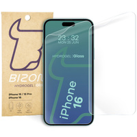 Folia hydrożelowa na ekran Bizon Glass Hydrogel Front do iPhone 15 / 15 Pro / 16, 2 sztuki