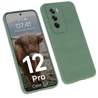 Pancerne etui Bizon Case Tur do Oppo Reno 12 Pro, ciemnozielone
