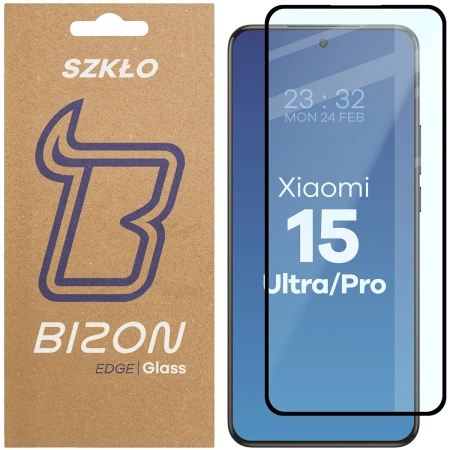 Szkło hartowane Bizon Glass Edge 3D do OnePlus 13, czarna ramka