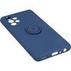 Etui Bizon Case Silicone Ring do Galaxy A52s, A52 5G/4G, granatowe