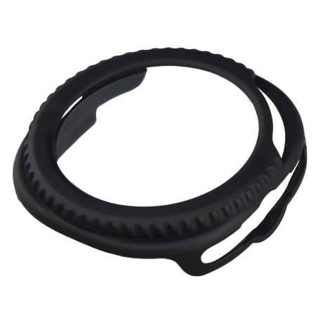 Etui ze szkłem do zegarka Bizon Case Watch Adamo do Samsung Galaxy Watch 8 Classic 46 mm, matowe czarne