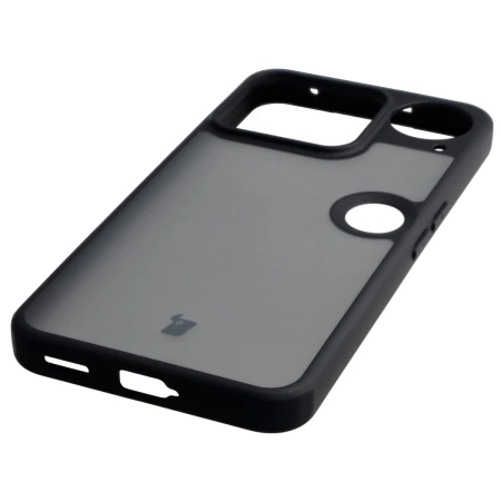 Etui Bizon Case Angelo do Nothing Phone (3), przydymione z czarną ramką