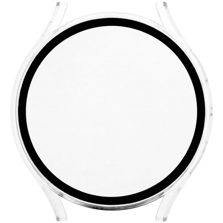 Etui Bizon Case+Glass do Galaxy Watch 5 44mm, przezroczyste