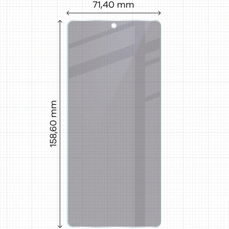 Prywatyzujące szkło hybrydowe Bizon Glass Mule Shadow do Asus ROG Phone 9, matowe