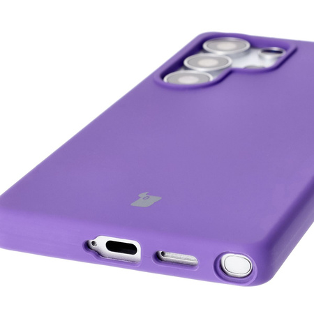 Silikonowe etui Bizon Soft Case do Galaxy S25 Ultra, fioletowe