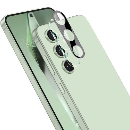 Etui + 2x szkło hartowane + szkiełko na obiektyw Bizon Case Clear Pack do Galaxy S24 FE