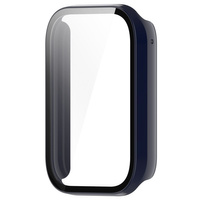 Etui Bizon Case+Glass Watch do Xiaomi Smart Band 8 Pro, niebieskie
