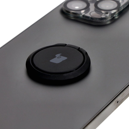 Uchwyt na palec Bizon Accessories Ring Turtle uniwersalny, czarny