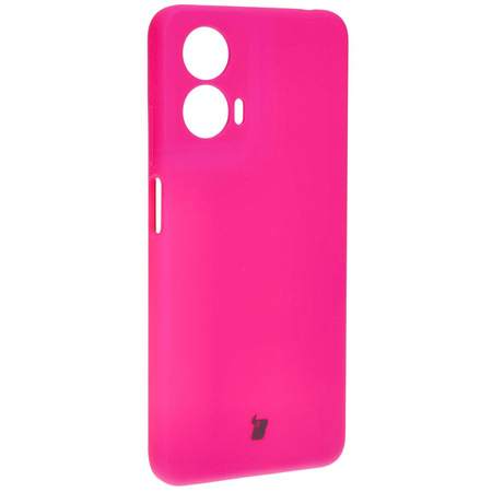 Silikonowe etui Bizon Soft Case do Motorola Moto G24 / G24 Power, neonowo-różowe