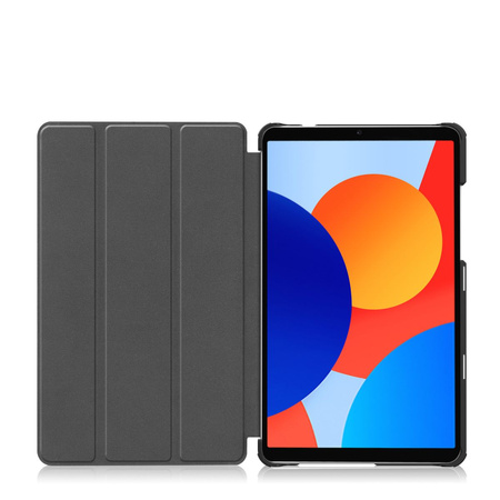 Etui z klapką Bizon Case Tab Croc do Xiaomi Redmi Pad SE 8.7, różowozłote