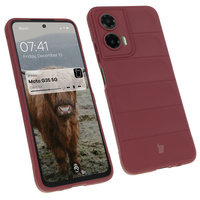 Pancerne etui Bizon Case Tur do Motorola Moto G35 5G, burgundowe