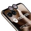 Szkło na aparat Bizon Glass Snap Lens do Motorola Razr 60 Ultra, 1 zestaw, czarna ramka