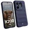 Pancerne etui Bizon Case Tur do Vivo X200 FE, granatowe