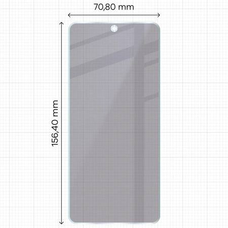 Prywatyzujące szkło hybrydowe Bizon Glass Mule Shadow do Xiaomi POCO F7 Pro, matowe