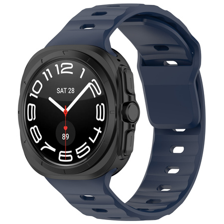 Silikonowy pasek Bizon Strap Watch Silicone G do Galaxy Watch Ultra 2 / 1, granatowy