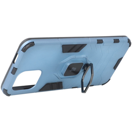 Etui Bizon Case Armor Ring do Redmi A1, niebieskie