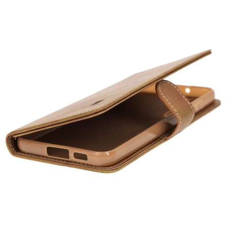 Etui Bizon Case Wallet do Galaxy S23 Plus, jasnobrązowe