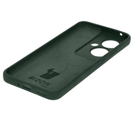 Silikonowe etui Bizon Soft Case do Oppo Reno11 F 5G, ciemnozielone