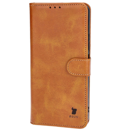 Etui z klapką Bizon Case Pocket do Xiaomi Redmi 13C / Xiaomi Poco C65, brązowe