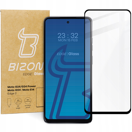 Szkło hartowane Bizon Glass Edge 2 do Motorola Moto G04/G24/G24 Power/E14