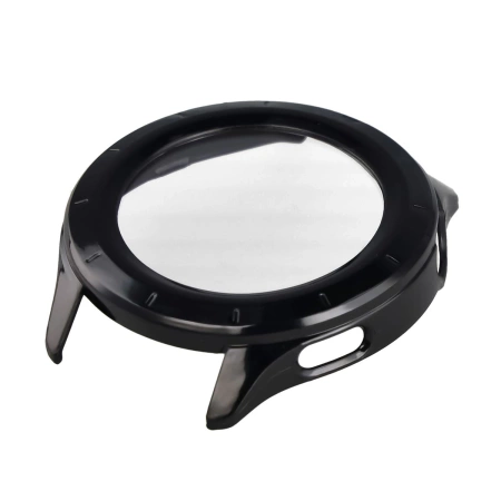 Etui ze szkłem do zegarka Bizon Case Watch Adamo do Xiaomi Watch S4, czarne