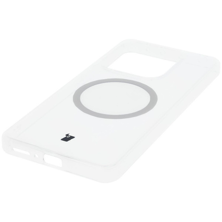 Etui z pierścieniem magnetycznym Bizon Case CrystalO do Xiaomi Redmi Note 14 5G, przezroczyste