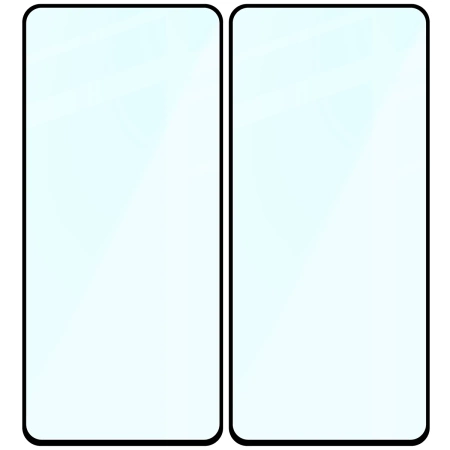 Szkło hartowane Bizon Glass Edge Duo do OnePlus Nord CE5 5G, czarna ramka, 2 sztuki