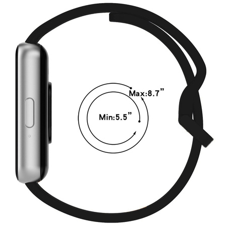 Pasek Bizon Strap Watch Silicone do Galaxy Fit 3, czarny