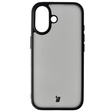 Etui Bizon Case Angelo do iPhone 17, przydymione z czarną ramką