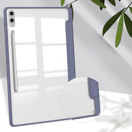 Etui Bizon Case Tab Clear Matt do Galaxy Tab S10 Plus / S9 Plus, lawendowe