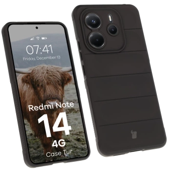Pancerne etui Bizon Case Tur do Xiaomi Redmi Note 14 4G, czarne