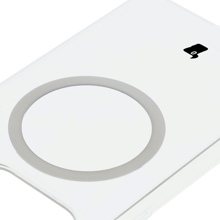 Etui z pierścieniem magnetycznym Bizon Case CrystalO do Xiaomi Redmi Note 14 5G, przezroczyste